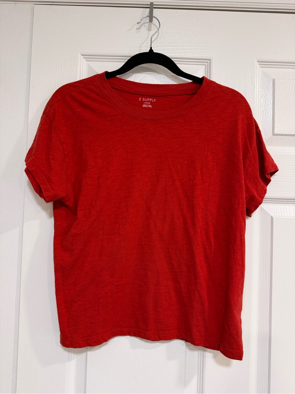 Z Supply Red Short Sleeve Tee